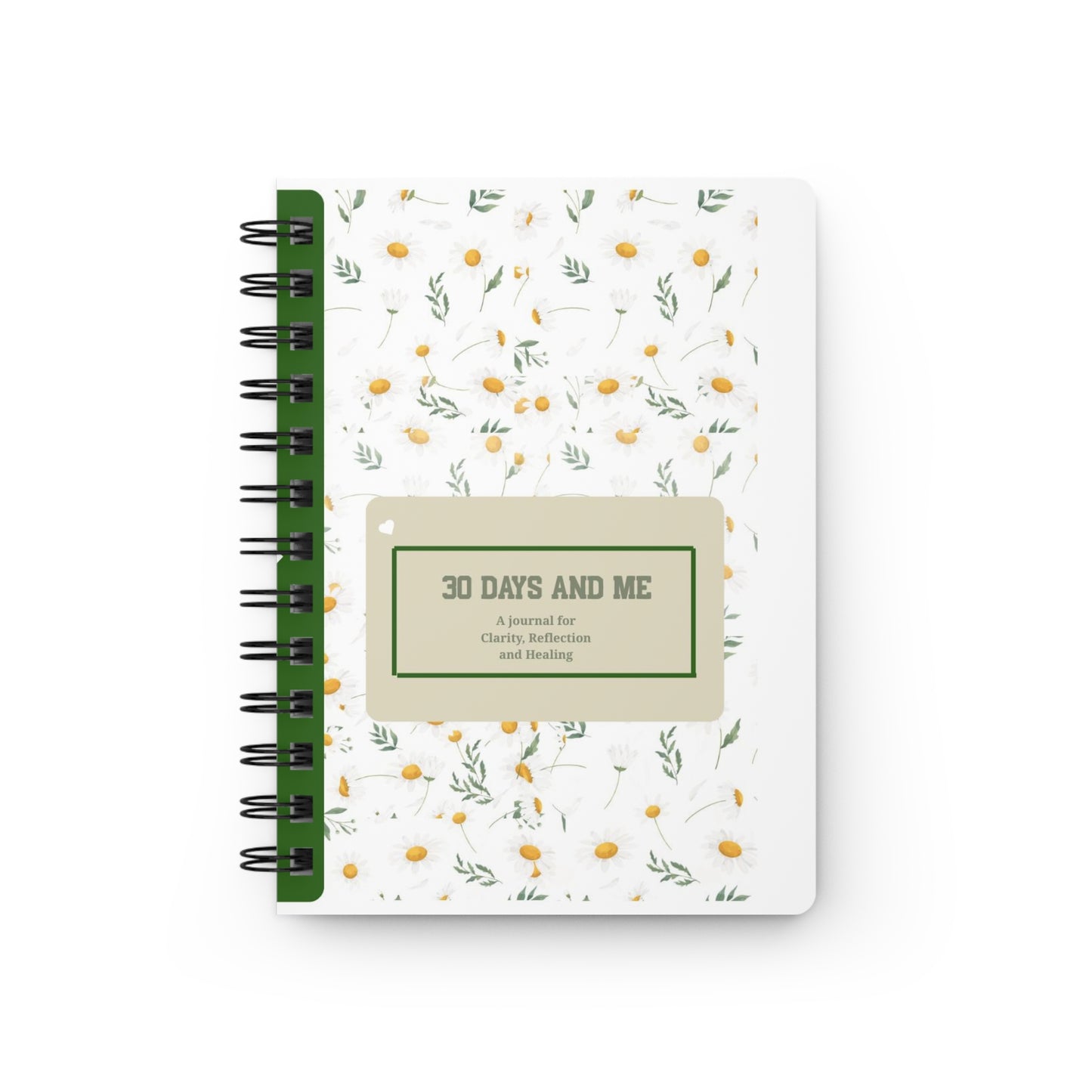 30 Days and Me Spiral Journal — Guided Daily Reflection & Gratitude Notebook